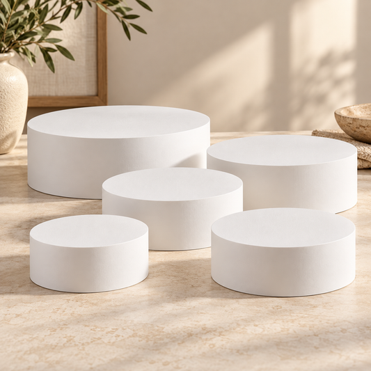 Low Round Plinths